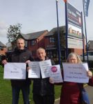 Swinton protesters picket Bellway Homes sales site